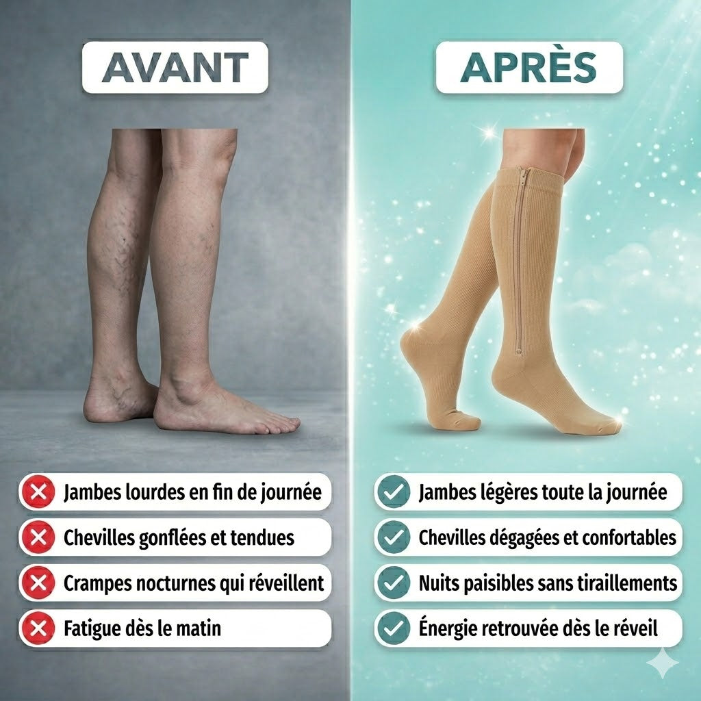 Chaussette de compression - Flexzip™