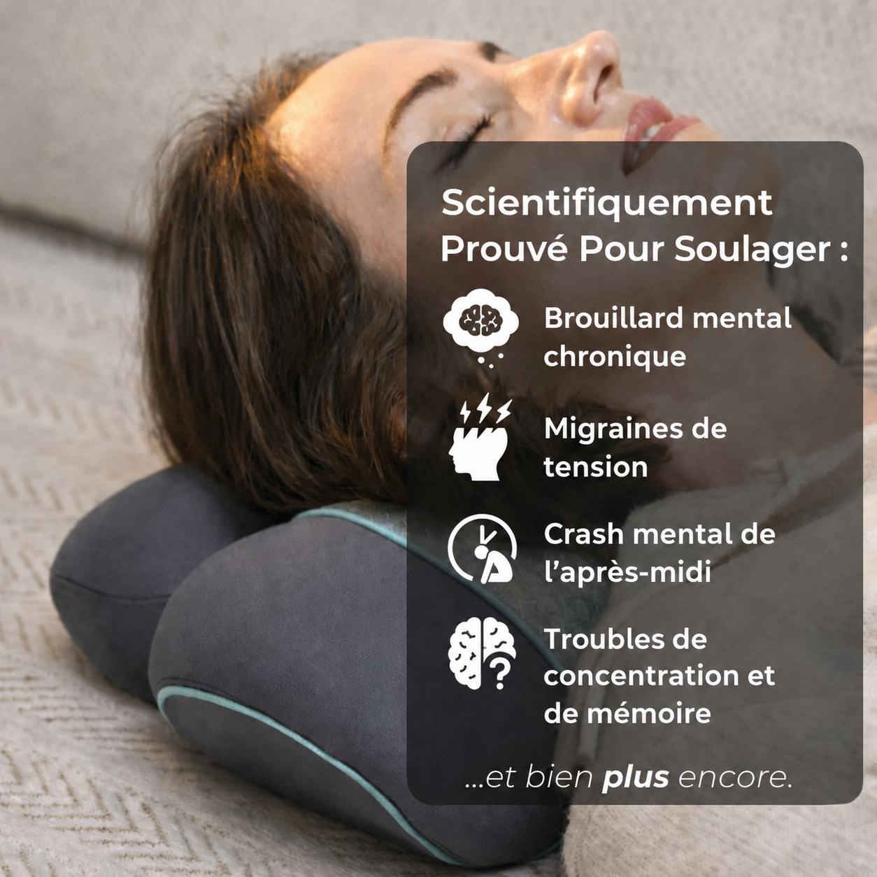 Nüvex™ masseur à triple action contre le brouillard mental