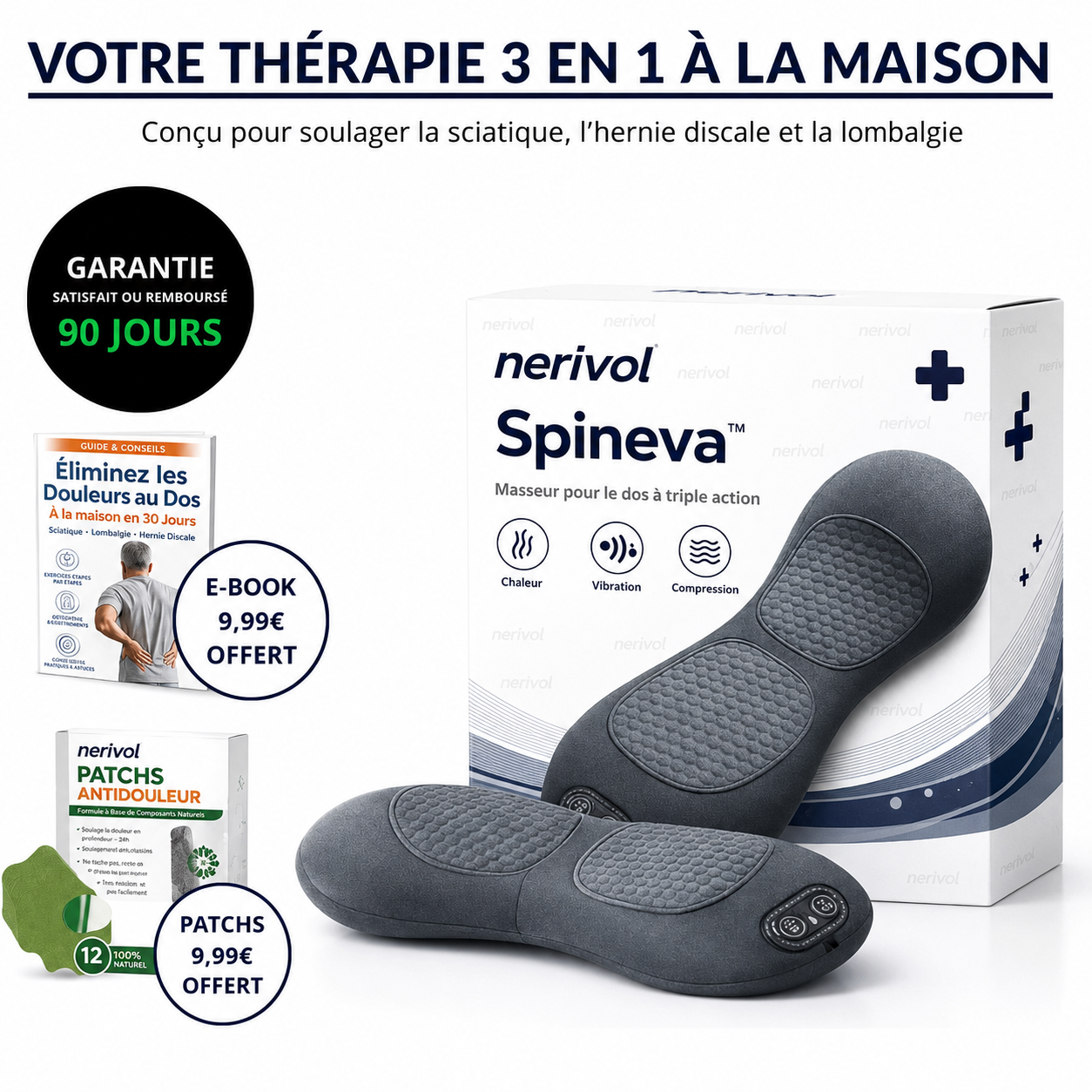 Spineva™ – Dreifach wirksames Massagegerät